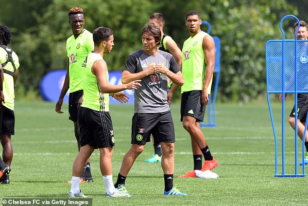 Hazard feels he was at his best for Chelsea under Antonio Conte, but admitted he hated the Italian's training sessions.