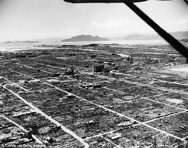 It was later estimated that 70 percent of Hiroshima's buildings were destroyed.  At least 70,000 people died in the immediate aftermath of the bomb explosion, with more deaths occurring later.