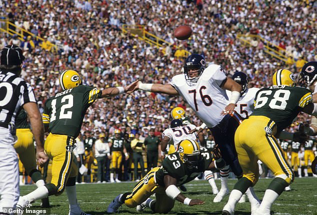 The 66-year-old spent 13 of his 15 seasons with the Bears and was All-Pro in 1985 and 1987.