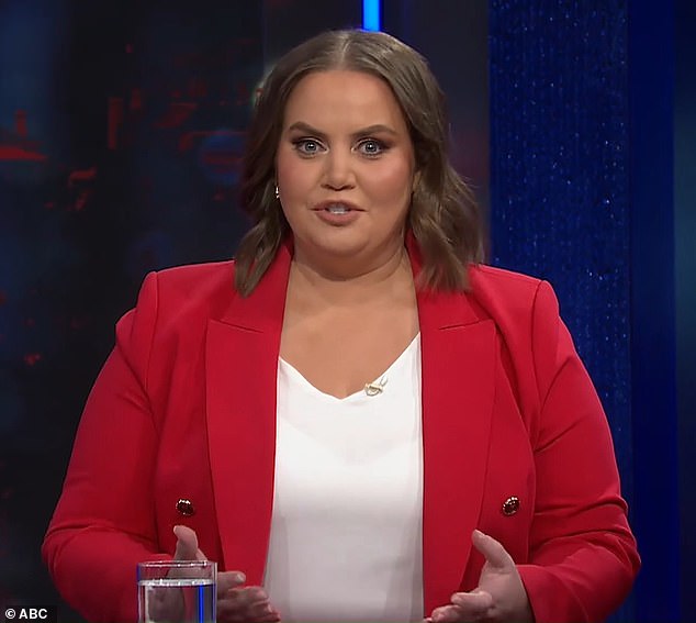 She appeared on the ABC quiz show saying conversations about the arrival of asylum seekers should aim to find a solution rather than adopting negative rhetoric.