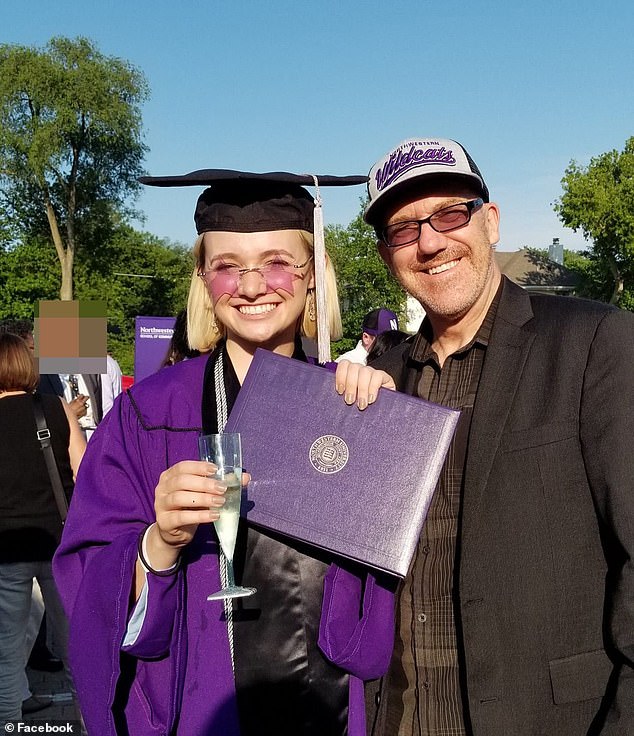 DailyMail.com was unable to independently verify Madi's allegations against Ben, but the pair appear to have maintained a cordial relationship. Madi and Ben appear together at her graduation ceremony at Northwestern University.