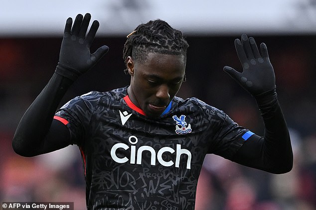Hodgson managed just seven wins in 28 appearances during his second spell at Selhurst Park (Eberechi Eze pictured after their 5-0 defeat to Arsenal in the Premier League last month)