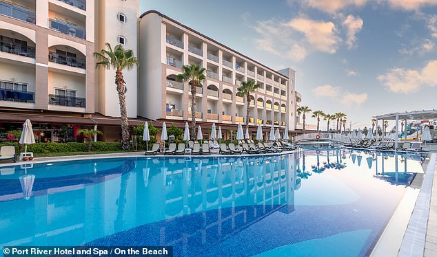 Josh will spend 28 days living in luxury at the Port River Hotel and Spa (pictured) in Antalya.
