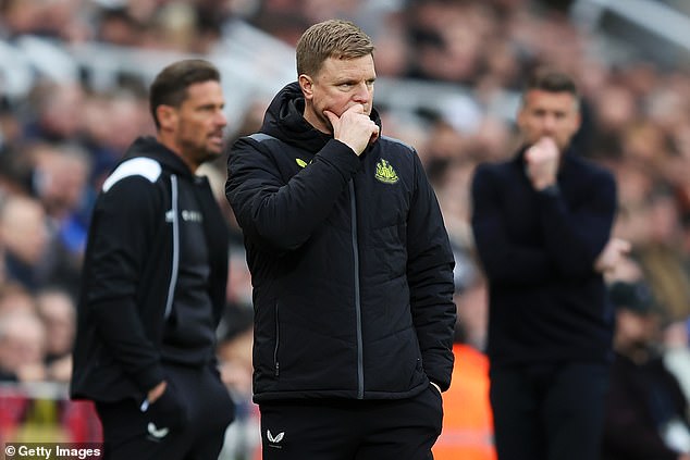 The news about Ashworth will be frustrating for Newcastle manager Eddie Howe.