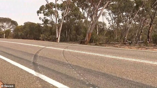 The girls' mother, Rachel van Oyen, 31, was behind the wheel when the vehicle left the Great Eastern Highway (pictured) at Carrabin about 11am on Sunday.