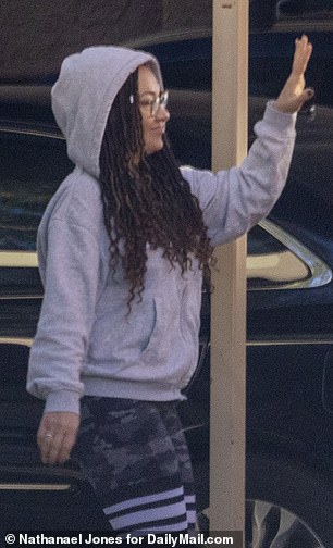 With her long braided hair visible beneath her hoodie, Dolezal has kept a low profile since news of her dismissal from Sunrise Drive Elementary School broke last week.