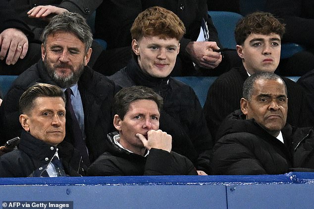 New Crystal Palace boss Oliver Glasner was in the stands at Goodison Park on Monday night.