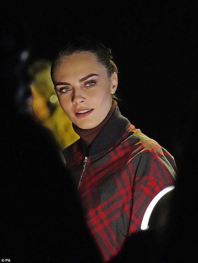 Cara Delevingne was another attendee while Naomi Campbell and Lily Cole walked the runway.