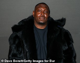 Other celebrities, including rapper Dizzee Rascal, were photographed at the London Fashion Week event.