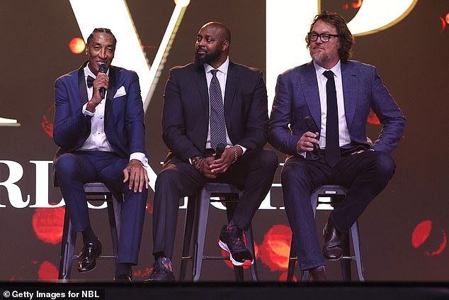 Chicago Bulls champions Scottie Pippen, Horace Grant and Australian Luc Longley were special guests at the Andrew Gaze MVP Awards night.