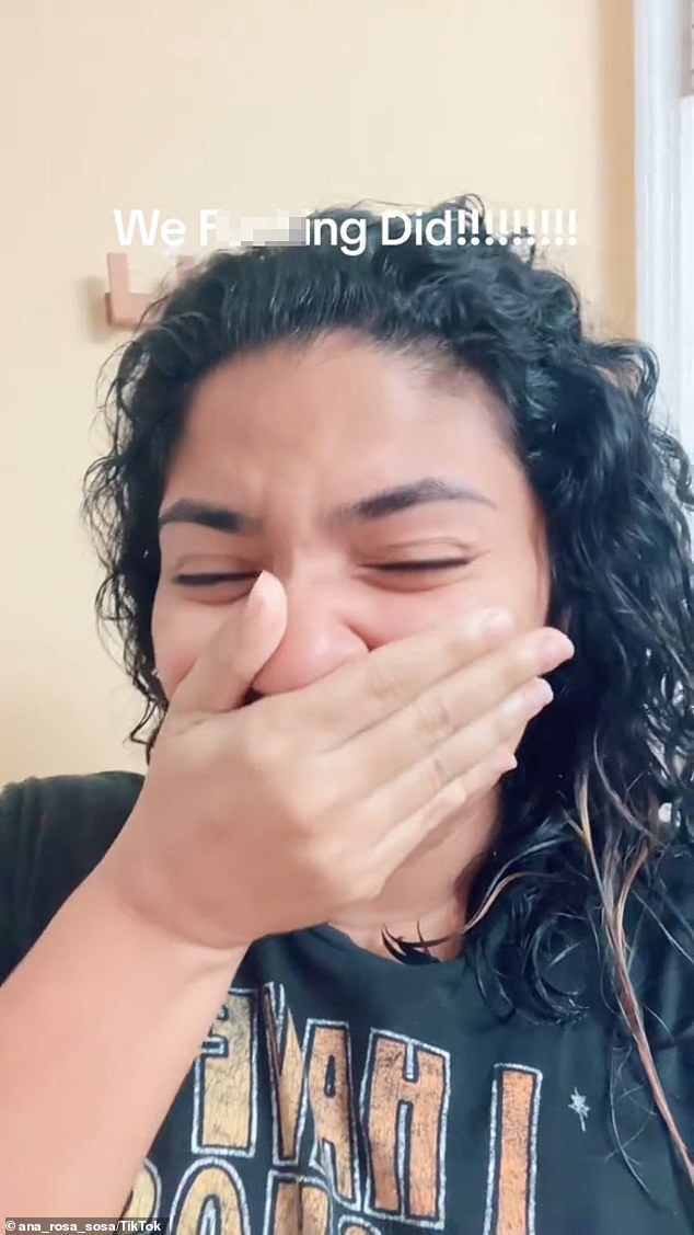 Ana cries on camera when she finds out that her father was arrested. She and her sister had been rallying support to find him for more than a year.