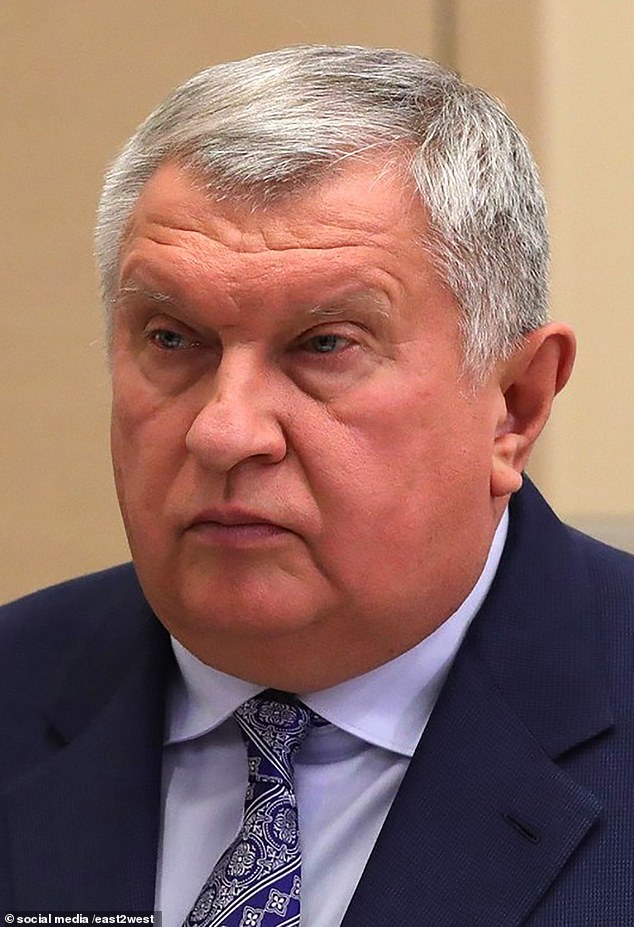Head of Rosneft and close friend of Putin, Igor Sechin, 63 years old.