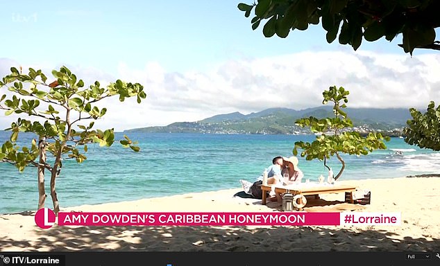 During the segment, viewers got the chance to see Amy and Ben soaking up the Caribbean sun, while Amy revealed that the trip had allowed her to forget about her cancer.