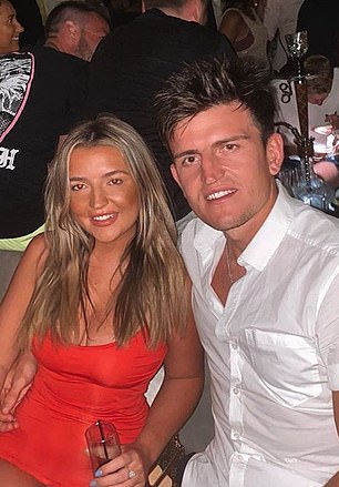 Harry Maguire with his sister Daisy in Mykonos