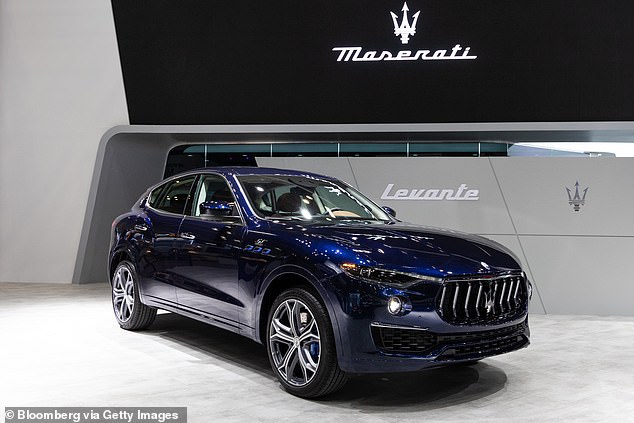 Police confirmed that Zarin's white and gray 2022 Mercedes Benz 560 and Zarin's blue 2021 Maserati Levante were stolen from the home. In the photo: archive image of a 2021 Maserati Levante