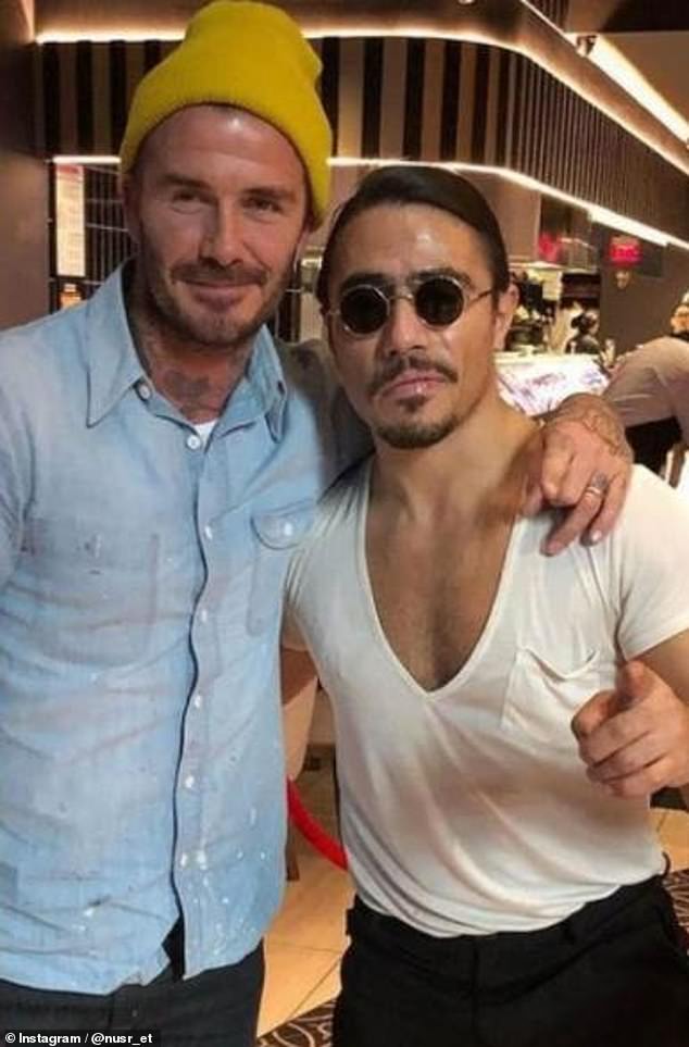 David Beckham, Jason Statham and Naomi Campbell are among the famous faces who have eaten at Nusret restaurants, which include locations in New York, Dubai and Istanbul.