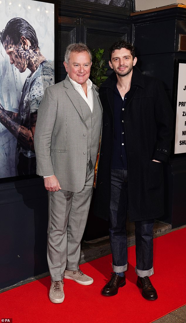 Hugh Bonneville (left) and Michael Fox attend the press night for Matt Smith's An Enemy Of The People.