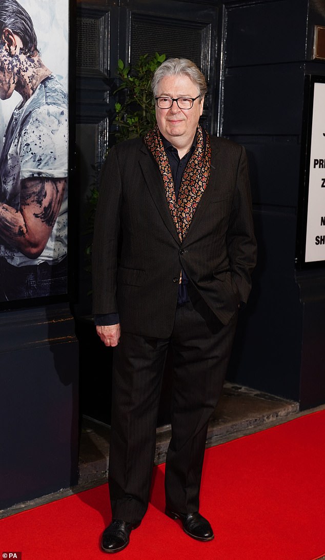 Actor Roger Allam also made an appearance and looked dapper in a brown suit and statement silk scarf.