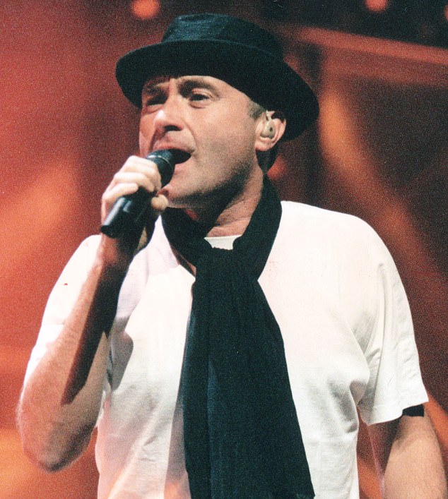 Phil Collins at a 1997 gala honoring The Prince's Trust