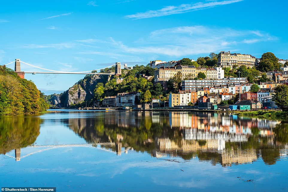 Top spot: Bristol has been crowned the best place in the UK for homeowners to invest, according to analysis carried out for Money Mail by Aldermore Bank