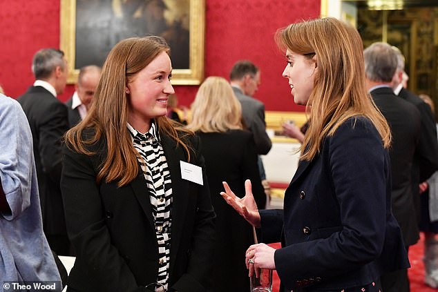 The royal met several people who have benefited from the charity's services, including Jemima Spurr (pictured).