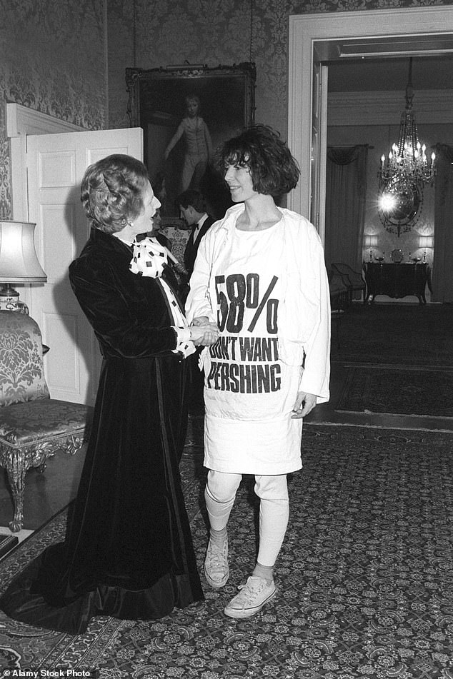 In 1984, he met Margaret Thatcher at a Downing Street reception wearing a T-shirt emblazoned with an anti-nuclear slogan.