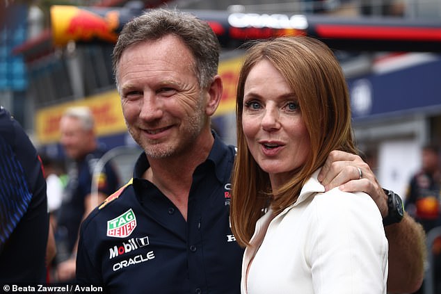 Horner has said that his wife, Geri Halliwell (right), has 
