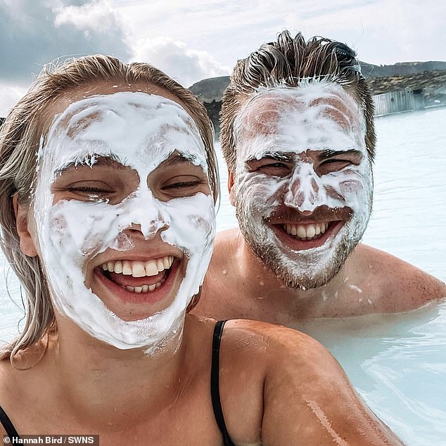 Currently, the couple has no children and is in their 'DINK era', which stands for 'dual income without children' (pictured in Blue Lagoon Iceland)