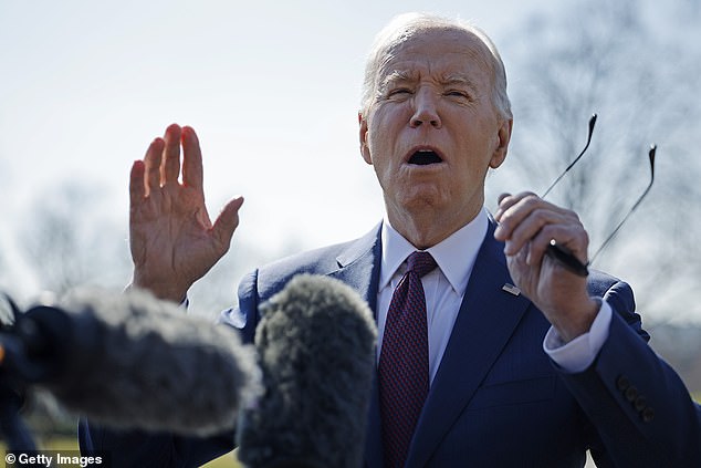 It came after Biden spoke about Russian and US security funding for Ukraine at the White House.