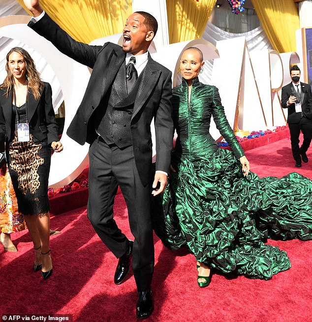His parents are Will Smith and Jada Pinkett Smith; seen at the 94th Oscars in 2022
