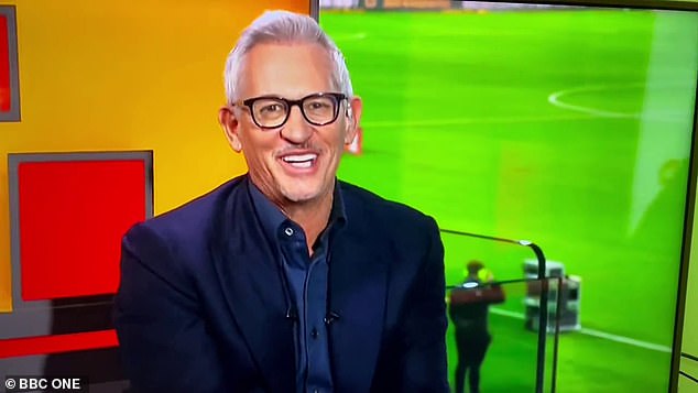 Last month, Gary Lineker couldn't hide his embarrassment when the prank was made during an episode of Match Of The Day, with porn noises blaring in the studio.