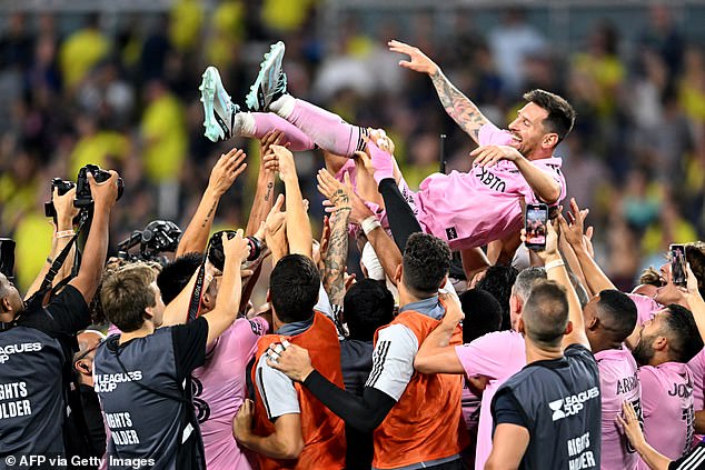 Messi and Inter Miami lifted the Leagues Cup during the summer, beating Nashville SC