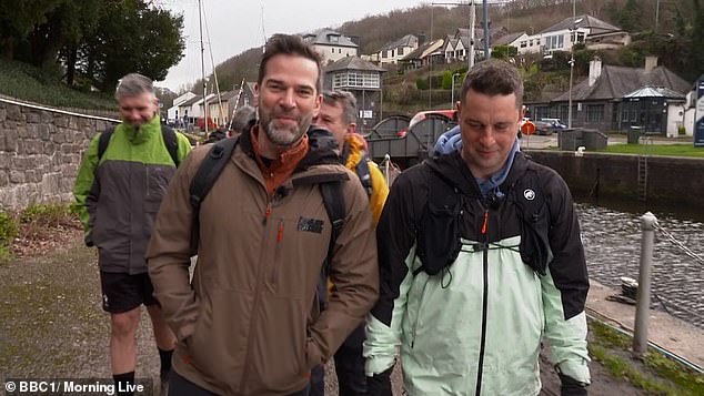 He is now making a 780-mile journey to raise much-needed funds for others and is aiming to raise £1 million, with Gethin accompanying him between Bangor and Caernarfon in North Wales.