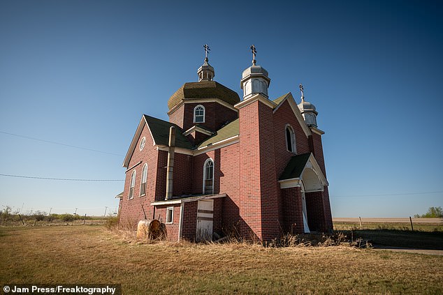 Although the church appeared to be in good condition from the outside, inside it was in disrepair, with debris and trash scattered everywhere.