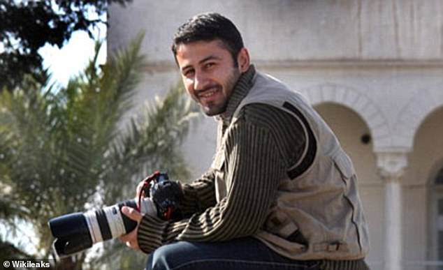 Pictured above is the late Namir Noor-Eldeen, an Iraqi war photojournalist who was killed by the US military during the Iraqi insurgency following their invasion of Iraq.