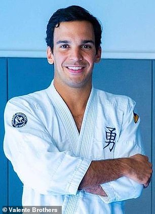 Joaquim can be seen in a snapshot from his website Valente Brothers Self Defense