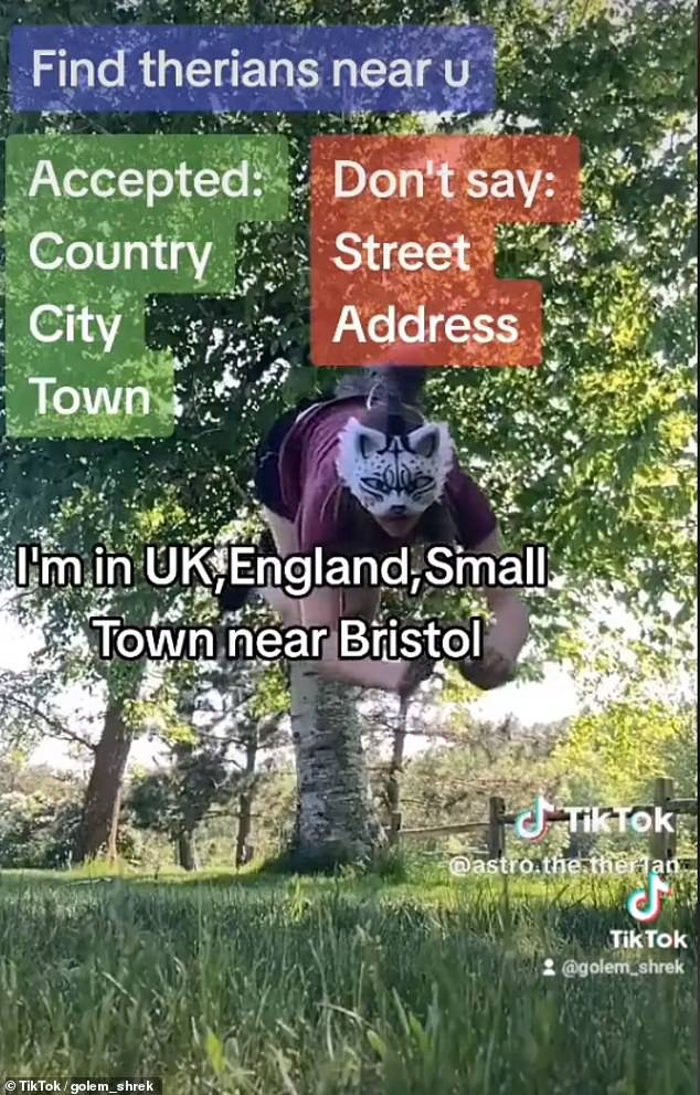 The Therians have organized meet-ups across the UK after meeting each other and posting adverts on TikTok.