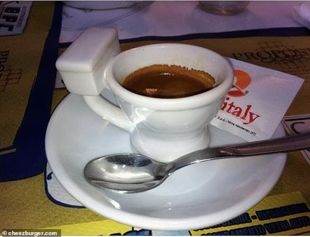 One woman was served her morning espresso on a mini-toilet, which would surely be enough to put you off.