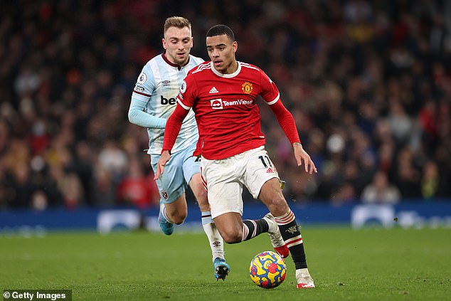 Ratcliffe also hinted that Mason Greenwood (above) could have a future at Manchester United.