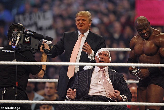 Vince McMahon was shaved by his old friend Donald Trump in April 2007.