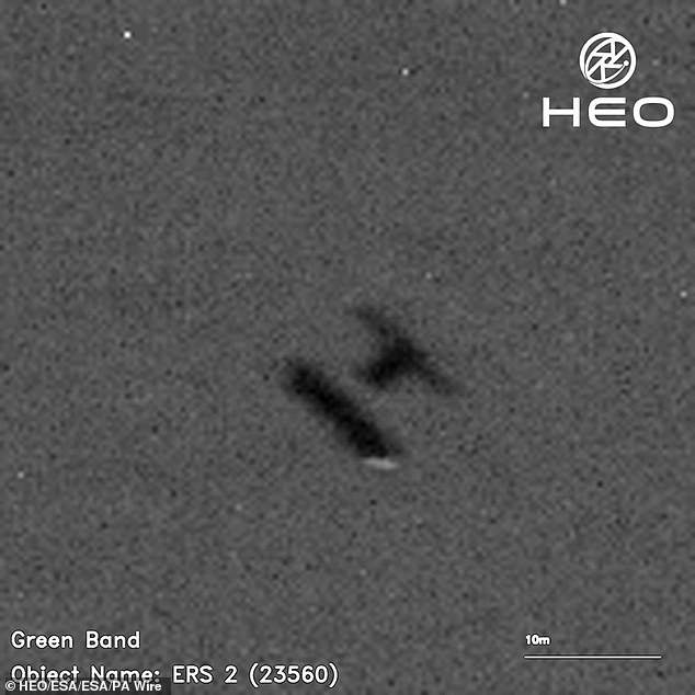 Image of ERS-2 captured from space by HEO - an Australian company with an office in the United Kingdom - taken by other satellites between January 14 and February 3. It shows ERS-2 as it rotates on its return journey to Earth. The UK agency says they have been shared with ESA to help track ERS-2 re-entry.