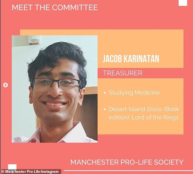 The society's treasurer is medical student Jacob Karinatan, who says his book 'Desert Island Discs' is The Lord of the Rings.