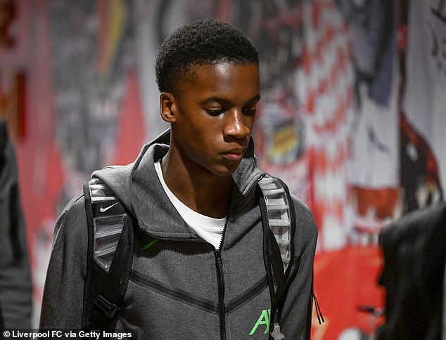 Five of Liverpool's substitutes were 19 years old or younger, including 16-year-old Trey Nyoni.
