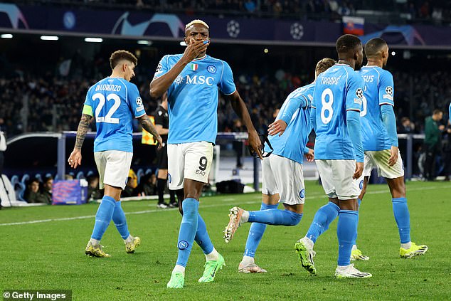 But Osimhen, who is attracting interest from a number of elite clubs across Europe, ensured that Napoli headed to the Camp Nou with the Champions League last 16 tie on the line.