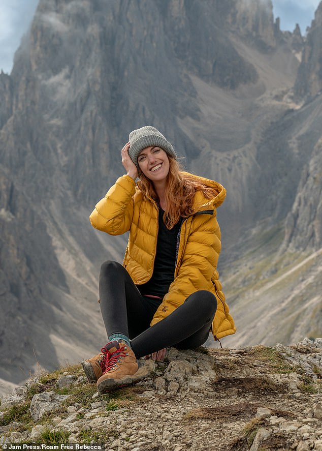 Rebecca shared that she would rather take precautions and take a second or two to lie than risk her safety and her trip (pictured: The Dolomites, Italy).
