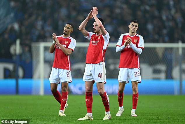 The match was the Gunners' first Champions League knockout clash in more than seven years.