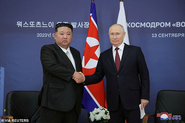 North Korea and Russia have significantly increased their cooperation since Kim traveled to Russia last September for a summit with Putin.
