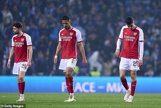 The Gunners appeared to struggle against the experience of Porto, as the home team kicked, bothered and disrupted the visitors to secure the victory.