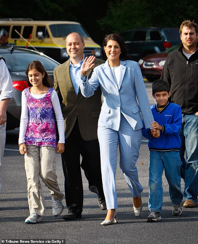 Haley, seen with her husband and children when she ran for governor of South Carolina in 2010, has spoken about her personal struggles with fertility.