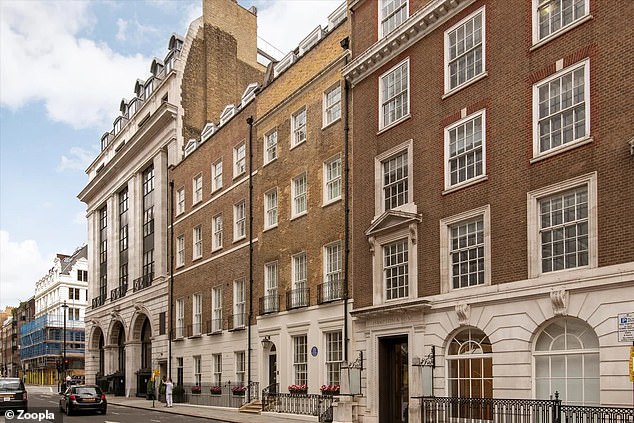 The penthouse for sale is on Arlington Street in London, next to the famous Ritz.